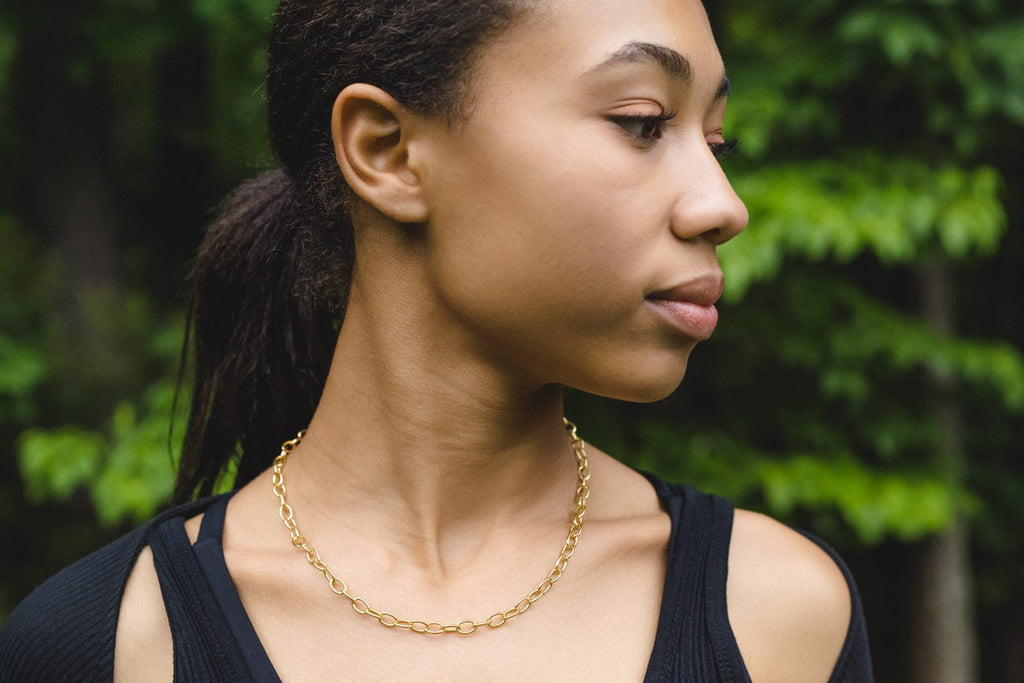 Champion Chain Pace Gold Necklace by Chelsea Charles