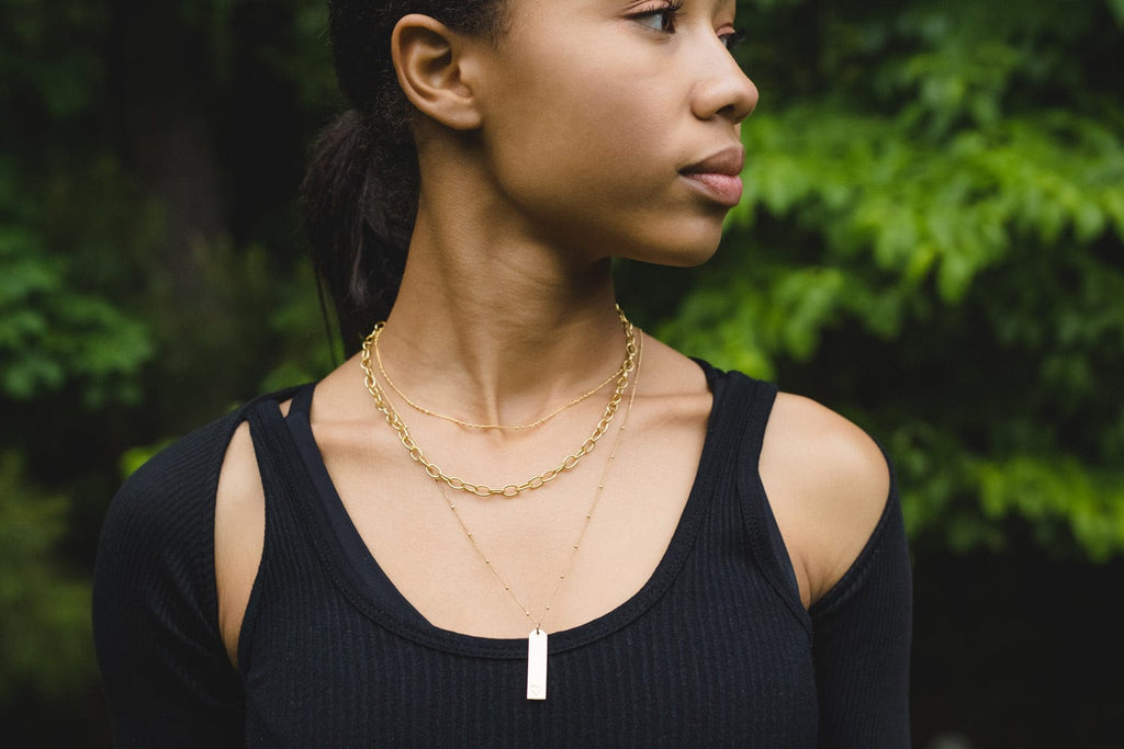 Champion Chain Pace Gold Necklace by Chelsea Charles