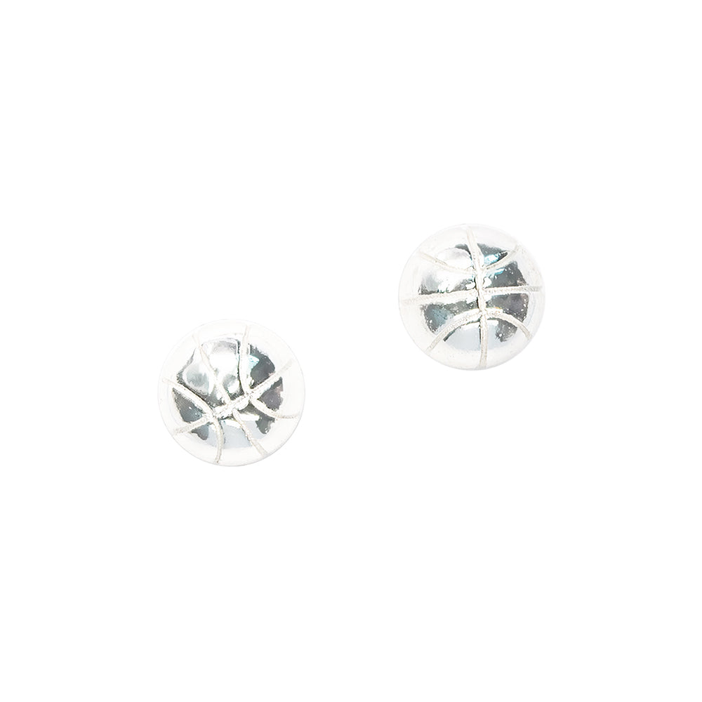 Orecchini A Perno Sneaker In Argento Sterling 925 - Regalo Originale Per Appassionati Di Basket E Sport, 1x0,6 Cm, Confezione Regalo Inclusa