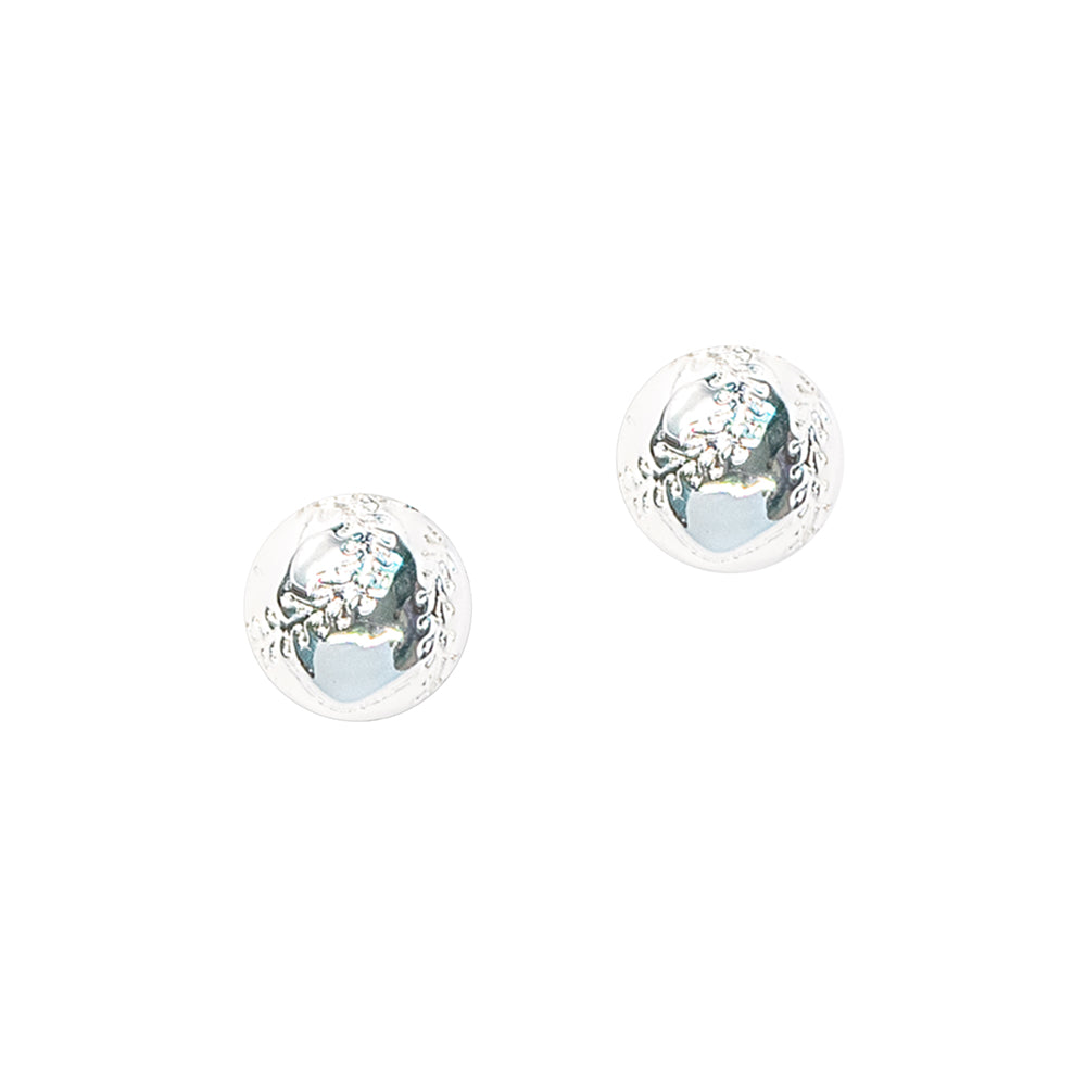 CC Sport Silver Softball Earrings by Chelsea Charles