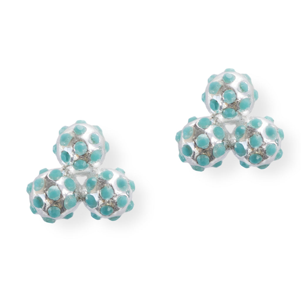 Par 3 Turquoise Cluster Earrings by Chelsea Charles