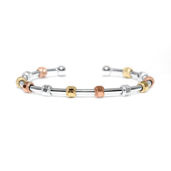 Count Me Healthy Silver Galaxy Tricolor Bracelet by Chelsea Charles