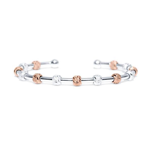 Golf Goddess Silver and Rose Gold Score Counter Bracelet by Chelsea Charles