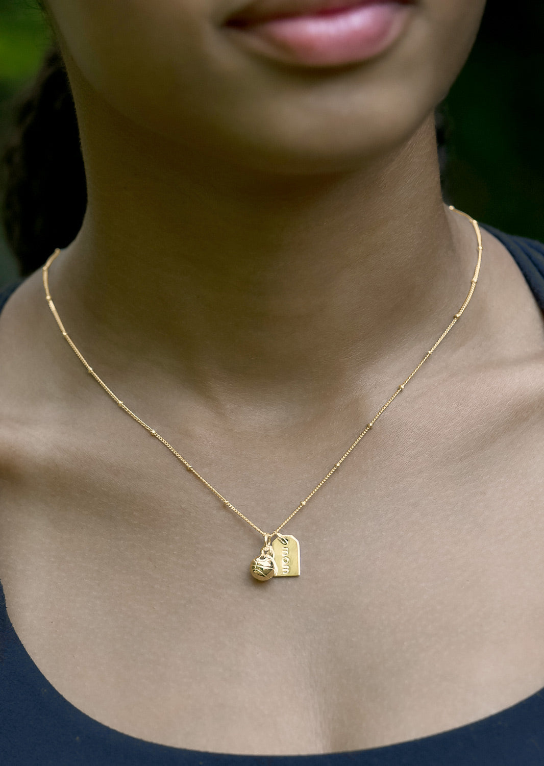 CC Sport Basketball Mom Double Charm Necklace | Chelsea