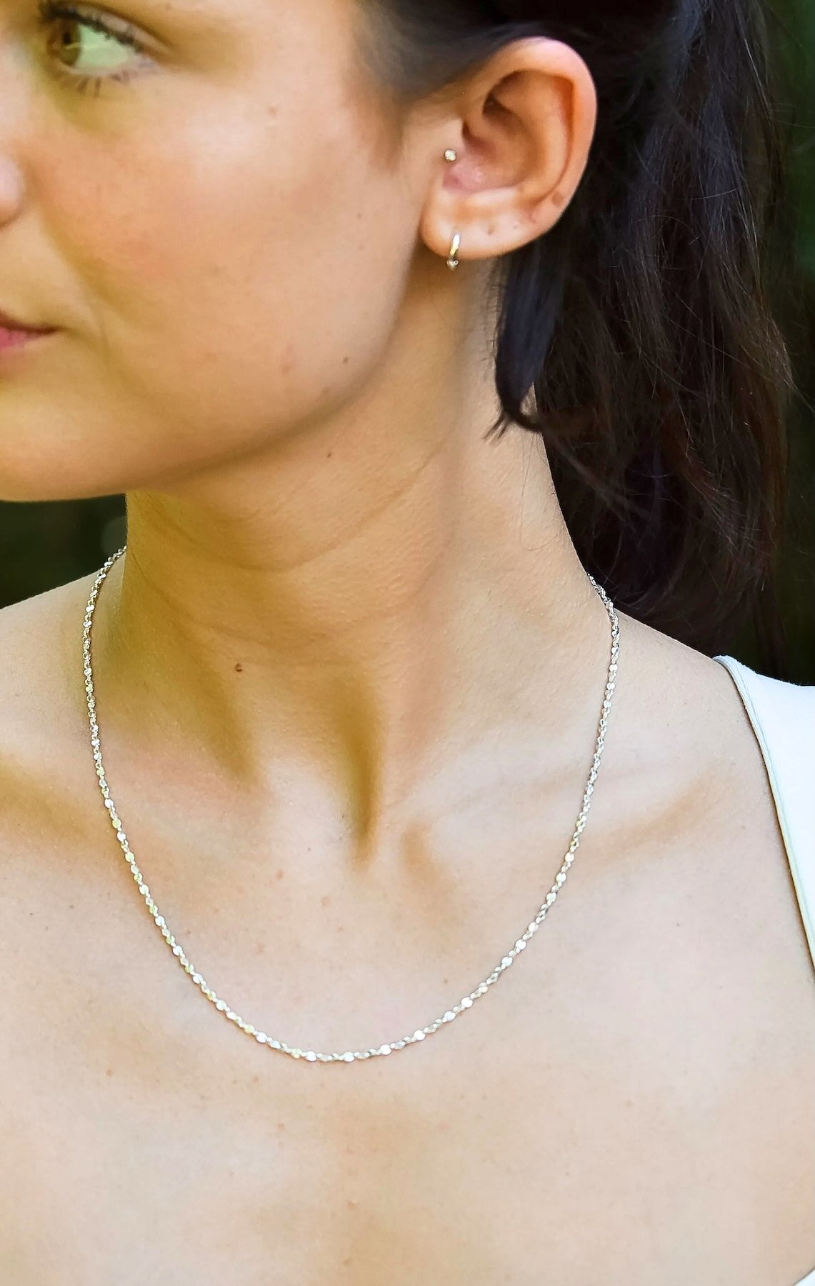 Glitter on the Dance Floor Silver Necklace | Chelsea Charles Jewelry