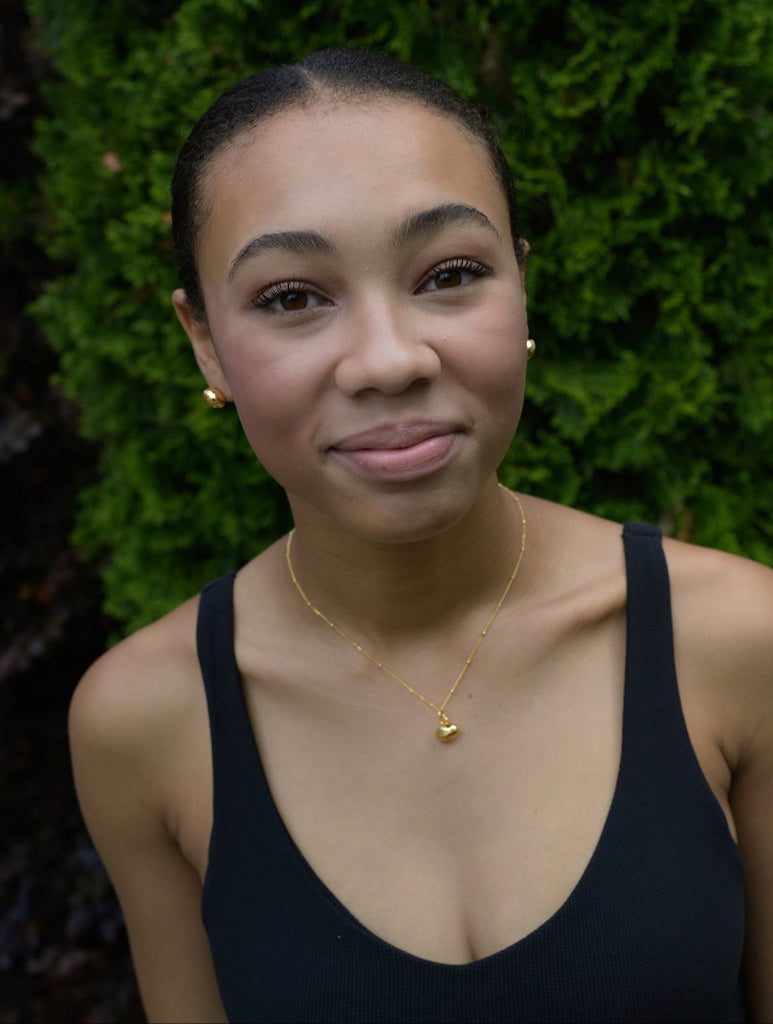 CC Sport Gold Football Earrings and football necklace by Chelsea Charles