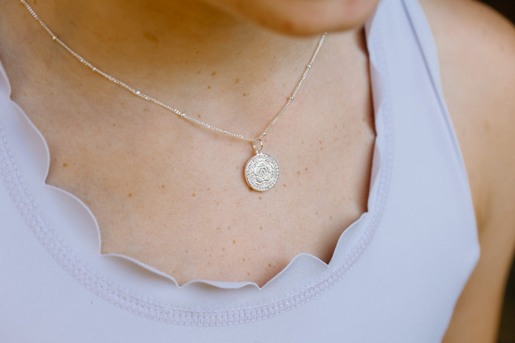 Silver Pavé Soccer Necklace for Little Girls & Tweens