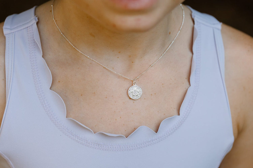 Silver Pavé Soccer Necklace for Little Girls & Tweens