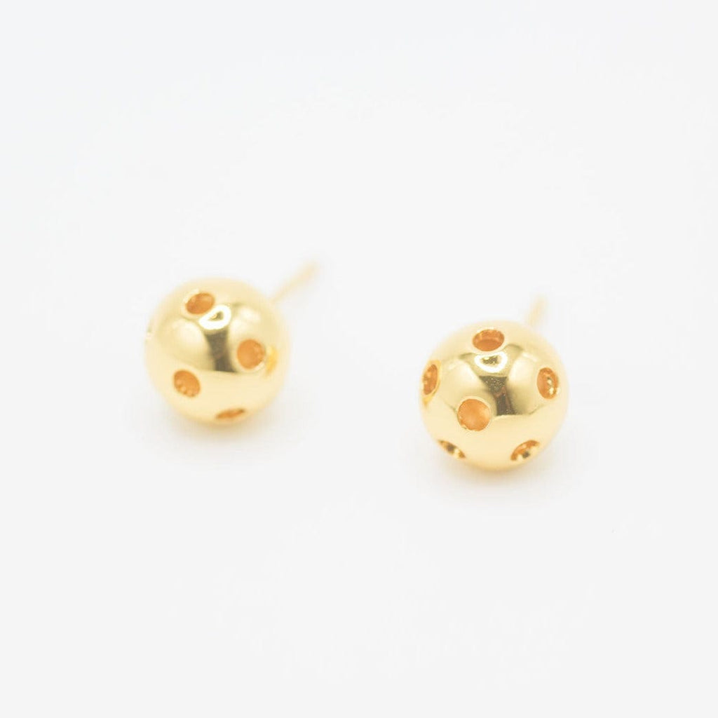 CC Sport Gold Pickleball Earrings