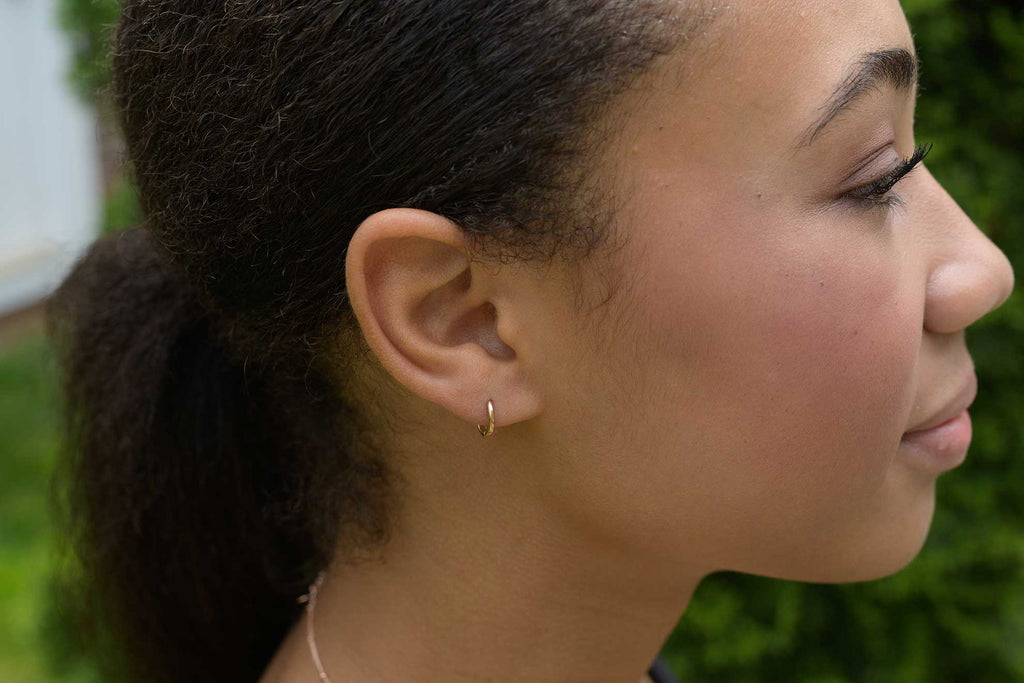 The Perfect Huggie Hoop Earrings by Chelsea Charles