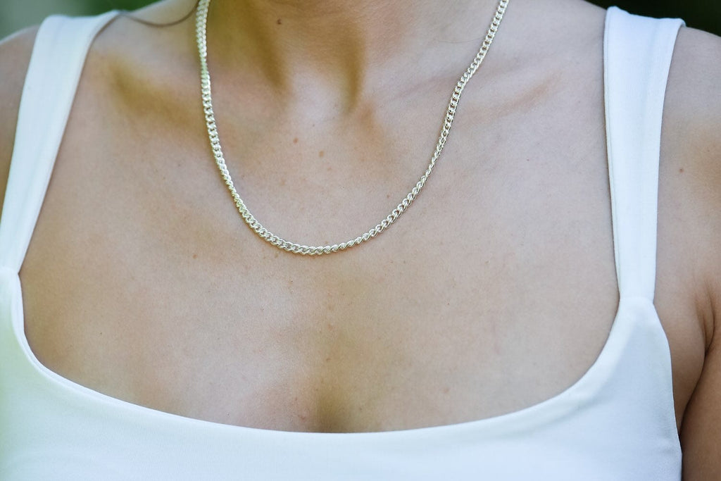 Chelsea Charles Jewelry Necklace I Love the 90s Silver Champion Chain Necklace
