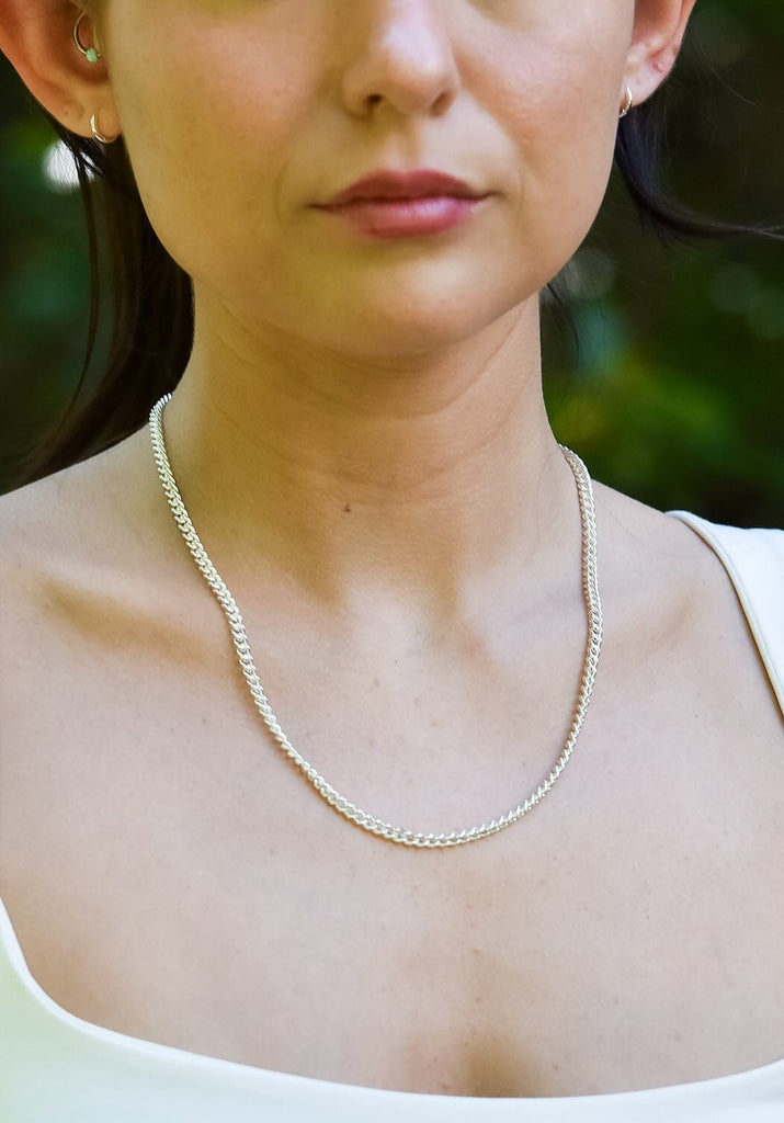 Chelsea Charles Jewelry Necklace I Love the 90s Silver Champion Chain Necklace