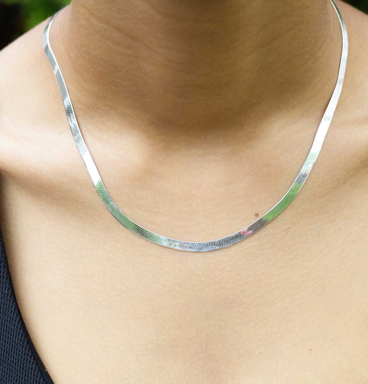 アクセサリー TOMWOOD Herringbone Chain silver Tom Wood Silver Herringbone Chain Necklace Tom Wood