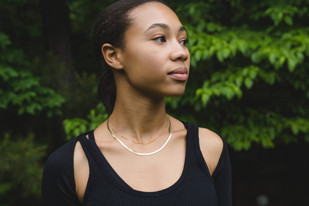 Chelsea Chain The Perfect Herringbone Necklace by Chelsea Charles | Chelsea Charles ...