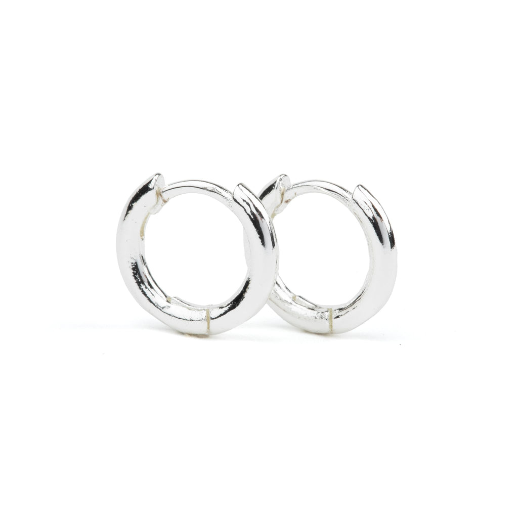 The Perfect Silver Huggie Hoops