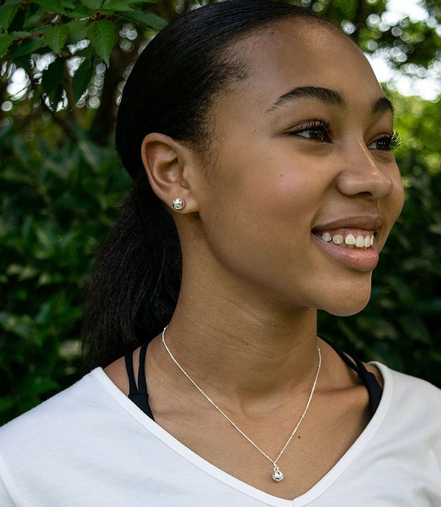 CC Sport Silver Softball Earrings and Silver Softball Necklace by Chelsea Charles