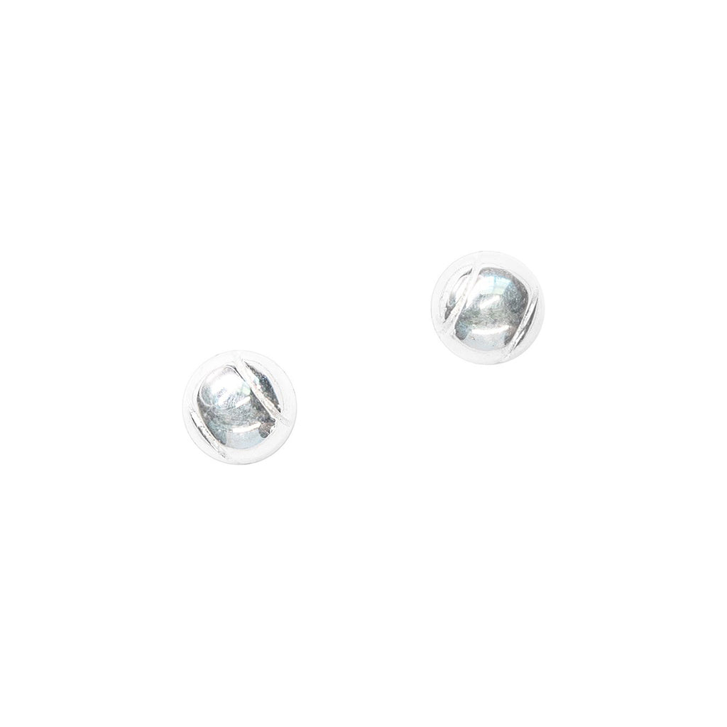 CC Sport Silver Tennis Ball Earrings for Little Girls & Tweens by Chelsea Charles