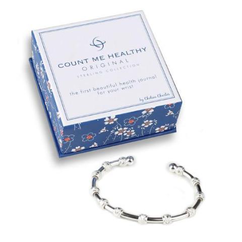Count Me Healthy Original Silver Journal Bracelet (Best Seller)