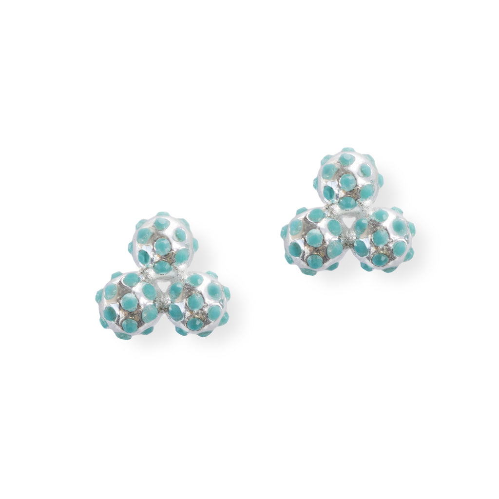 Par 3 Turquoise Cluster Earrings by Chelsea Charles