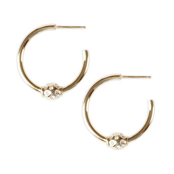 Birdie Gold Mini Hoop Earrings by Chelsea Charles