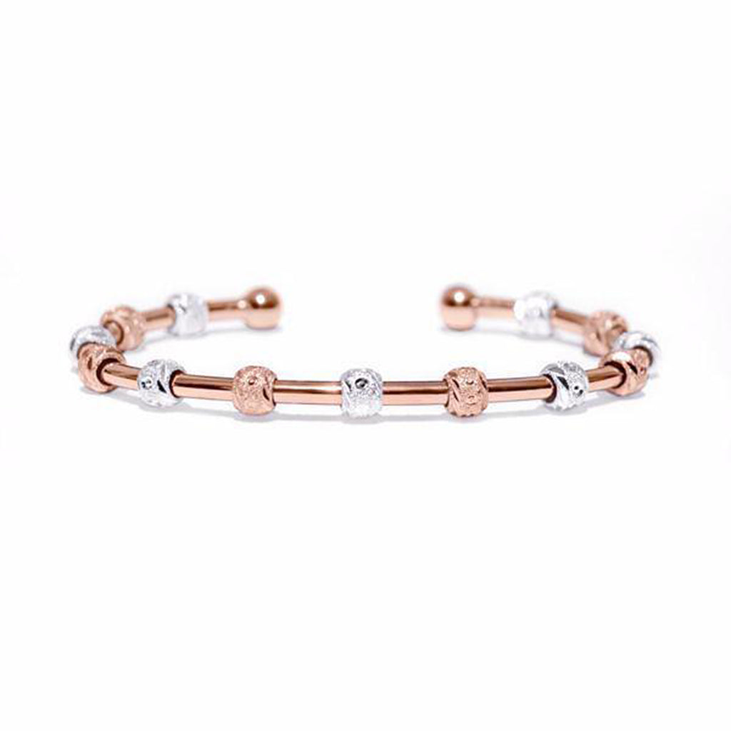 Golf Goddess Rose Gold and Silver Stroke Counter Bracelet by Chelsea Charles