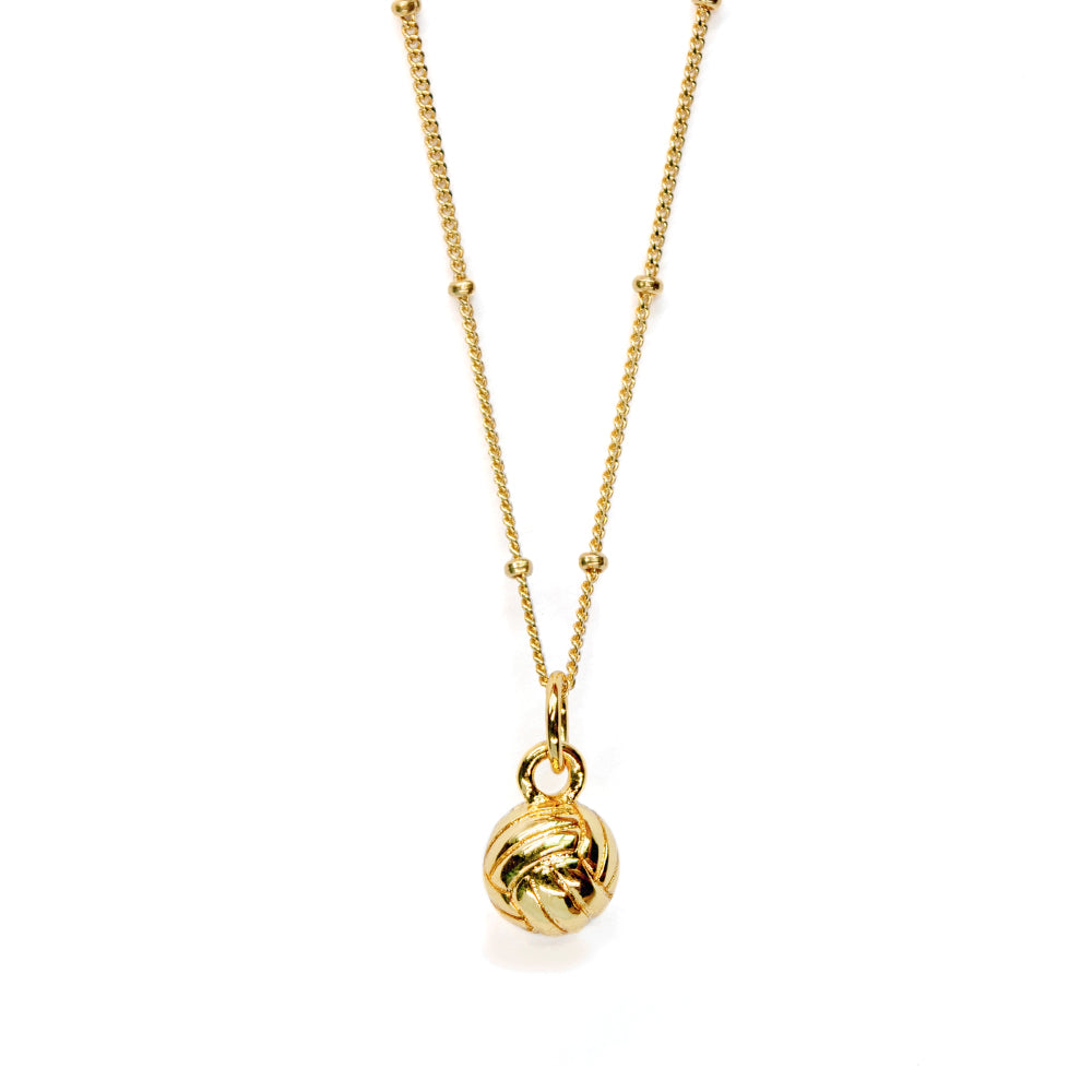 Chelsea Charles Gold Volleyball Charm Necklace