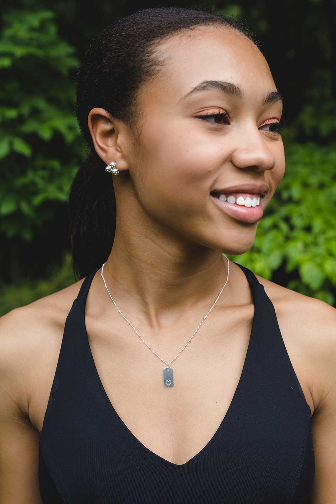 Reversible Silver Dance Charm Necklace by Chelsea Charles