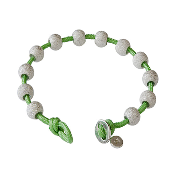 Ivy and Silver Color Wrap Journal Bracelet