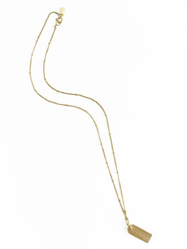 Love Tag Necklace - running