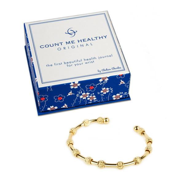 Count Me Healthy Original Gold Journal Bracelet