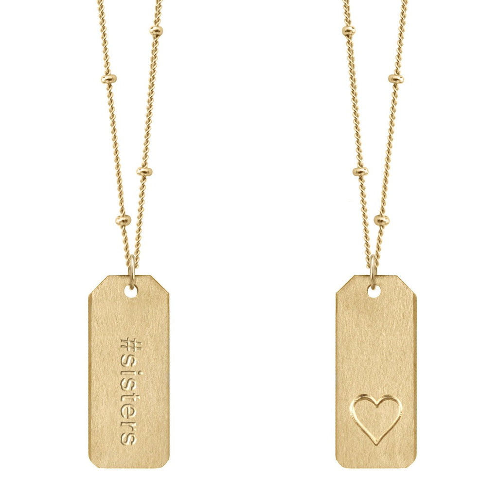 Chelsea Charles #sisters Love Tag necklace