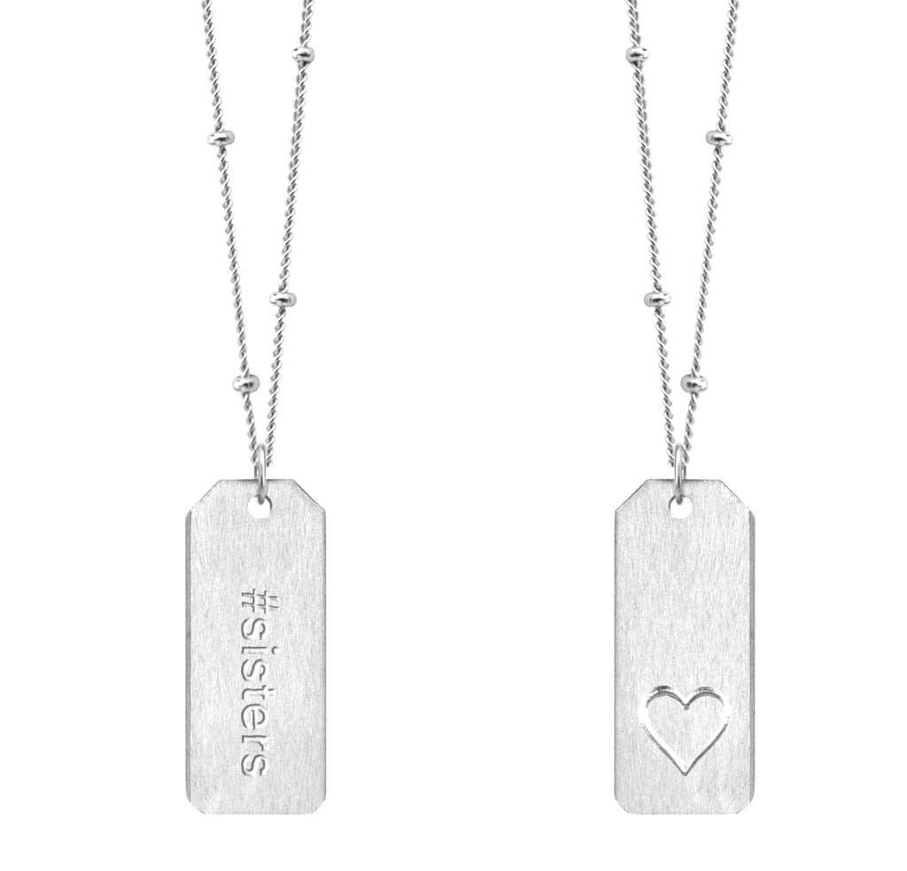 Chelsea Charles #sisters Love Tag necklace